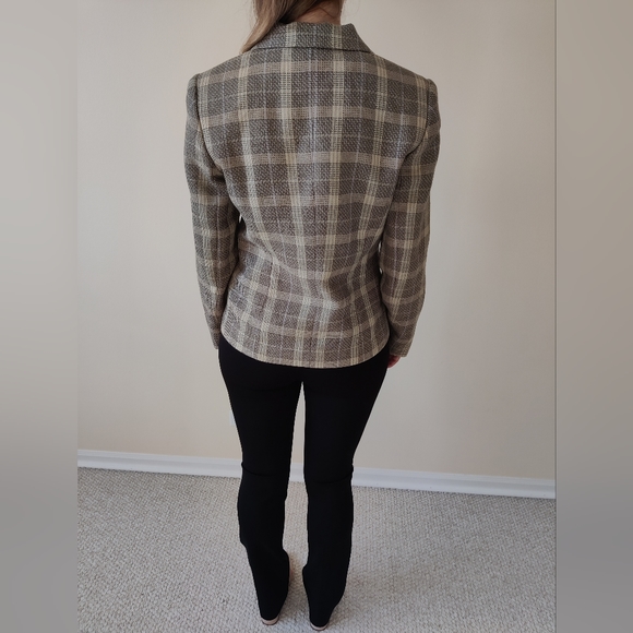 NWOT Patterned Wool Blazer - Picture 13 of 13